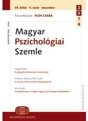 MAGYAR PSZICHOLÓGIAI SZEMLE
