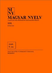 MAGYAR NYELV