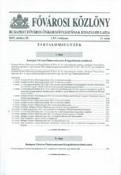 FŐVÁROSI KÖZLÖNY